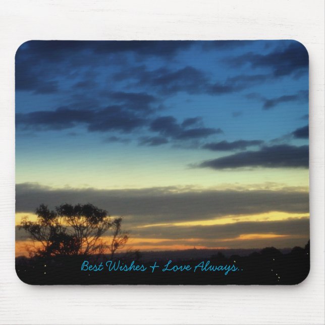 Dreamy Blue Sky Mousepad (Front)