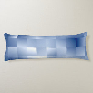 Dreamy Blue Tones in a Square Pattern Body Cushion