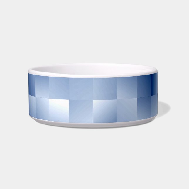 Dreamy Blue Tones in a Square Pattern Bowl (Front)