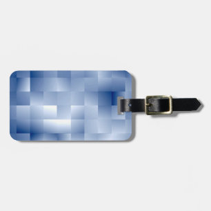 Dreamy Blue Tones in a Square Pattern Luggage Tag