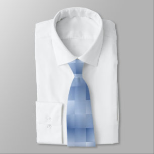 Dreamy Blue Tones in a Square Pattern Tie