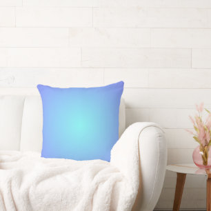 Dreamy Blues Gradient Aqua Blue Hues Cushion