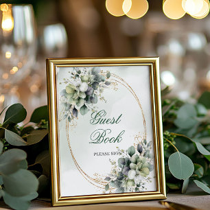 Dreamy Bohemian Guest Book Tabletop Sign