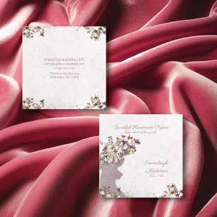 Dreamy Boho Chic Deer Monogram Calling Card