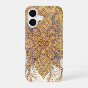 Dreamy Boho Mandala - Intricate Pattern Design iPhone 16 Case