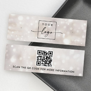 Dreamy bokeh glitter lights earring display card