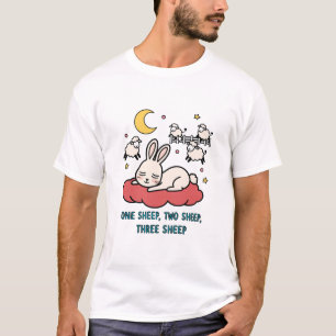 Dreamy Bunny Counting Sheep T-Shirt