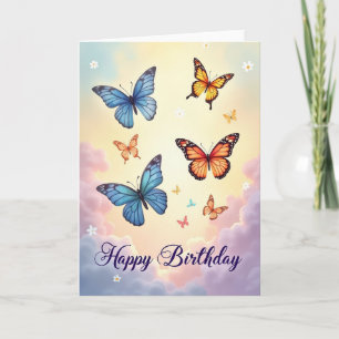 Dreamy Butterfly Birthday Card
