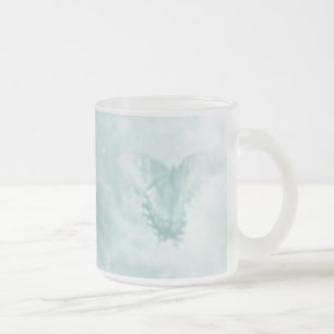 Dreamy Butterfly Frosted Glass Coffee Mug