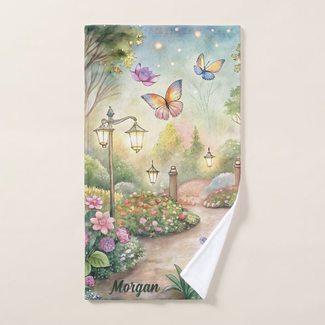 Dreamy Butterfly Garden - Enchanted Garden Sport Hand Towel (Hand Towel)