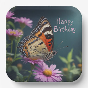 Dreamy Butterfly  Paper Plate