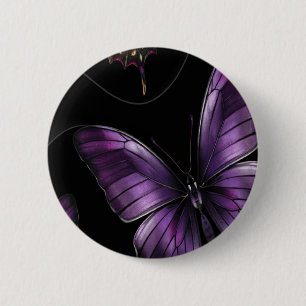 Dreamy Butterfly Pattern 6 Cm Round Badge