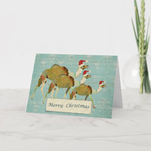 Dreamy Camels Christmas Card