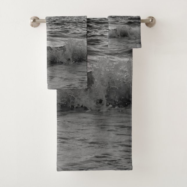 Dreamy Capri Ocean Sunset View 2 -BW Bath Towel Set (Insitu)