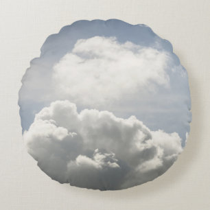 Dreamy Caribbean Clouds 10 Round Cushion