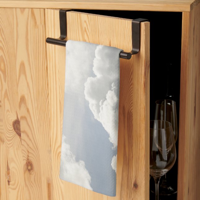 Dreamy Caribbean Clouds 10 Tea Towel (Thirds Fold)