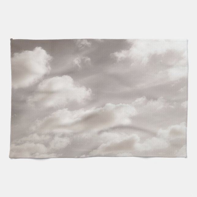 Dreamy Caribbean Clouds 11 Tea Towel (Horizontal)