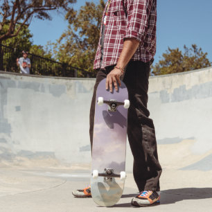 Dreamy Caribbean Clouds 8 - Unicorn Colours Skateboard