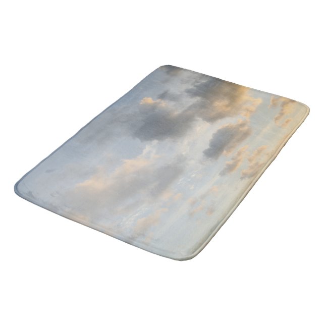 Dreamy Caribbean Clouds 9 Bath Mat (Angled)