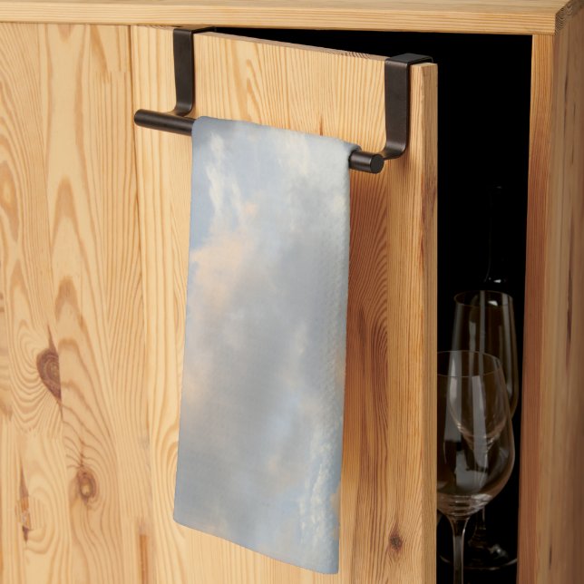 Dreamy Caribbean Clouds 9 Tea Towel (Thirds Fold)