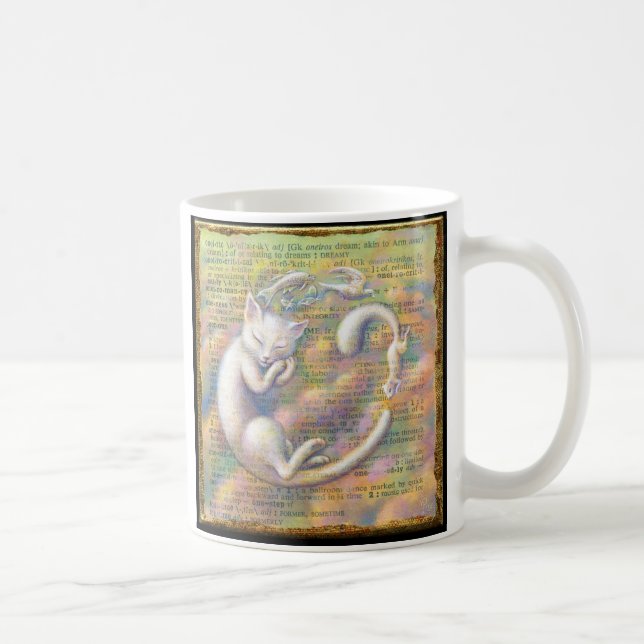 Dreamy Cat Mug: Oneiric Coffee Mug (Right)