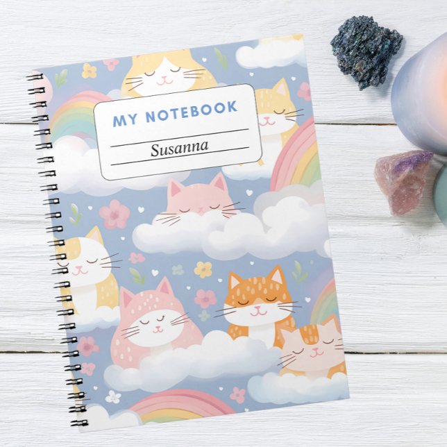 Dreamy Cats in the Clouds Notebook (Creator Uploaded)