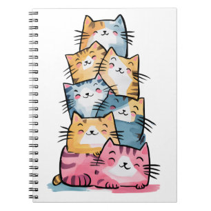 Dreamy Cats Watercolor Notebook