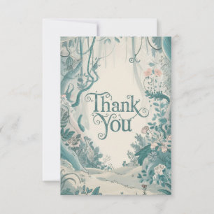 Dreamy Charming Woods Woodland Thank You Card