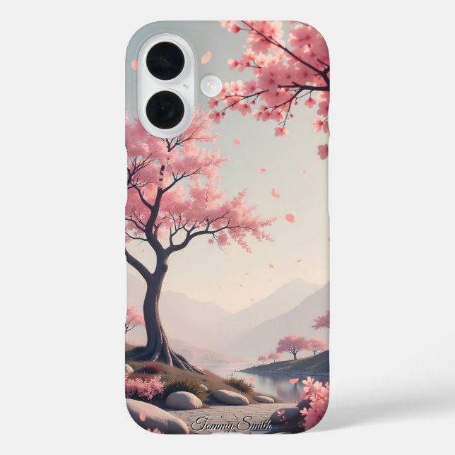 Dreamy Cherry Blossom Landscape  Case-Mate iPhone Case (Back)