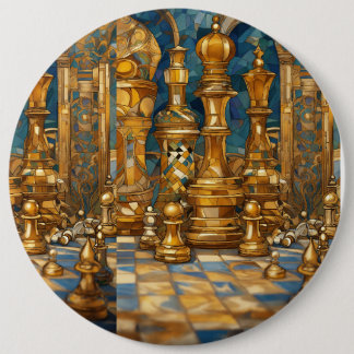 Dreamy Chess-Themed Button Design