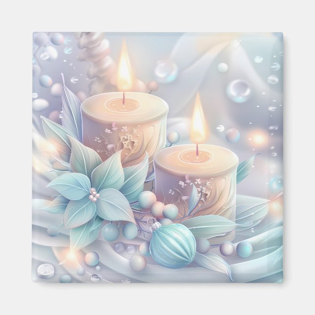 Dreamy Christmas Candles Magnet (Front)