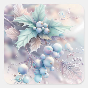 Dreamy Christmas Holly Sticker