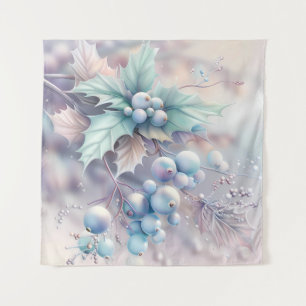 Dreamy Christmas Holly Tapestry