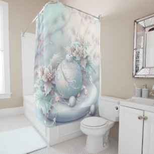 Dreamy Christmas Ornament Shower Curtain