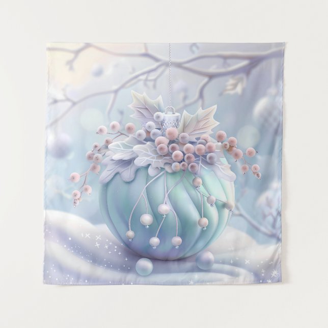 Dreamy Christmas Ornament Tapestry (Front)