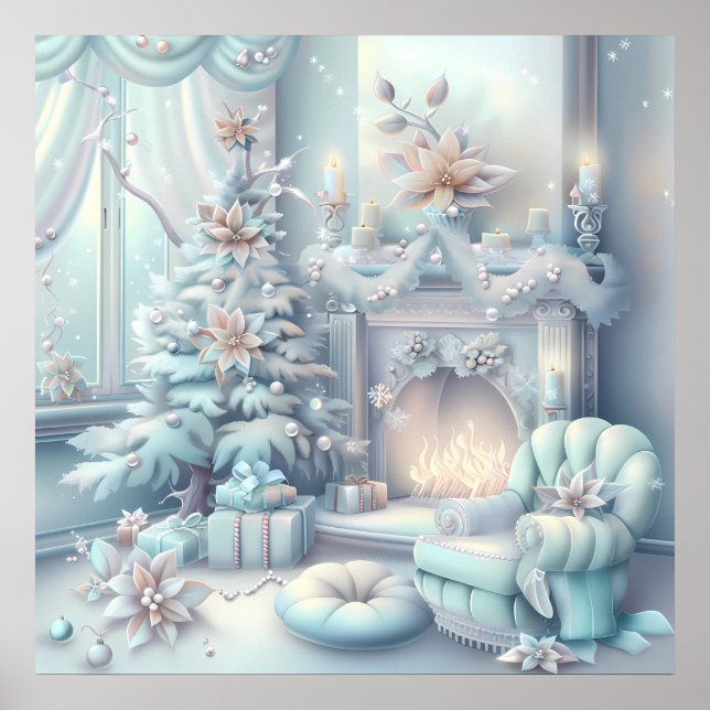 Dreamy Christmas Room Poster (Front)