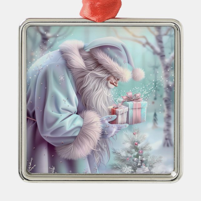 Dreamy Christmas Santa Ornament (Front)