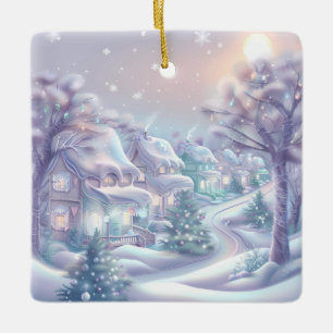 Dreamy Christmas Village Ornament
