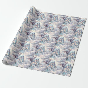 Dreamy Christmas Village Wrapping Paper