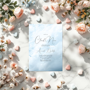 Dreamy Cloud 9 Baby Shower Invitation