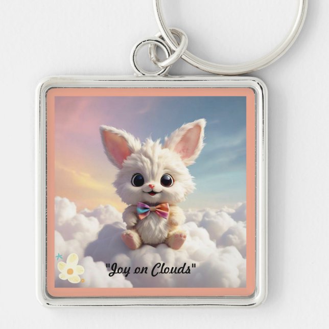 "Dreamy Cloud Dwellers" Key Ring (Front)