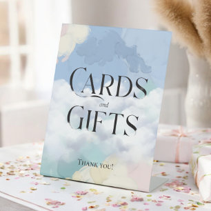 Dreamy Cloud Nine 'Cards and Gifts' Pedestal Sign