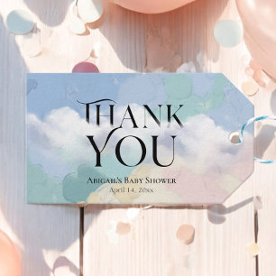 Dreamy Cloud Nine Pastel Thank You   Gift Tags