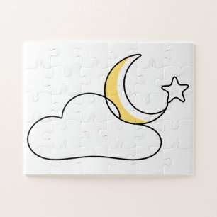 Dreamy Cloud & Stars Jigsaw Puzzle