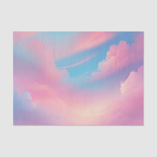 Dreamy Cloudscape Tranquil Tissue Paper (Front)