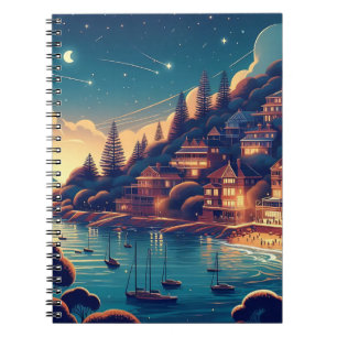 Dreamy Coastal Night Notebook