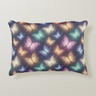 Dreamy Colourful Butterfly Artistic Glow Style ✨ Decorative Cushion