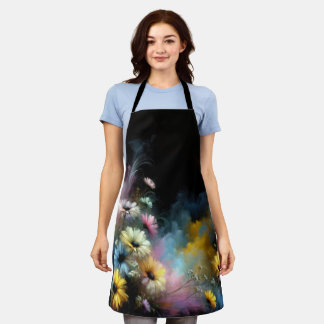 Dreamy Colourful Daisies Apron