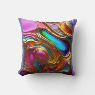 Dreamy Colourful Throw Pillow