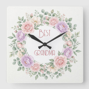 Dreamy Cottagecore Floral Customised Clock 